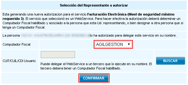 Confirmar asociación