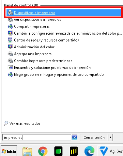 Inicio impresoras